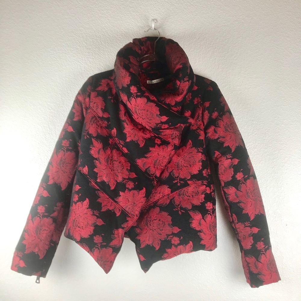 NWT Alice + Olivia Wendell floral jacket size xs